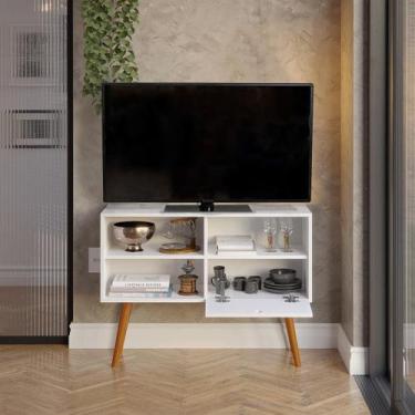 Imagem de Rack Estante Sala Televisão até 50 Polegadas Compacto Multiuso - Móvei