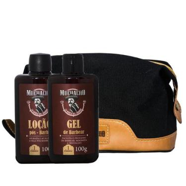 Imagem de Kit Gel de Barbear + Loção Pós Barba Muchacho Classic + Necessaíre Muc