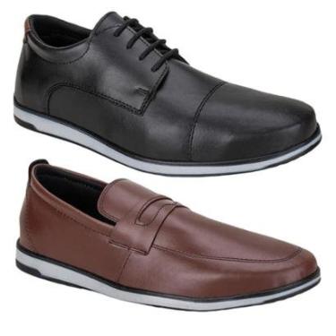 Imagem de Kit Sapato Social Mocassim Oxford Masculino Sapatenis Tenis-Masculino