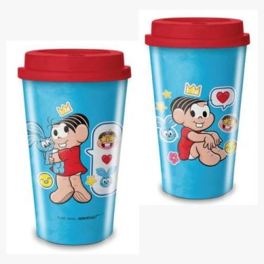 Imagem de Copo Viagem Bucks Turma da Mônica Com Tampa 550ml Mônica