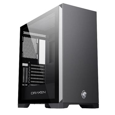 Imagem de Gabinete Gamer Khamsa Vidro Temperado ARGB Preto Draxen