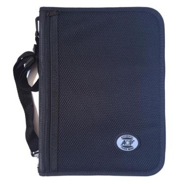 Imagem de Fichário Universitário ACP Nylon com Zíper e Alça, Preto