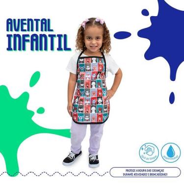 Imagem de Avental infantil Impermeável Escolar para Pintura e Atividades - BemPr
