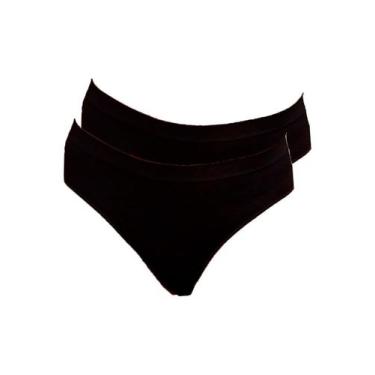Imagem de Kit com 2 Calcinhas Biquíni Hope S38020, Preto, EG