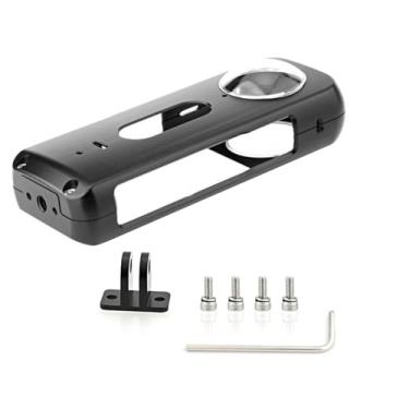 Imagem de Capa protetora para câmera de ação, estrutura de proteção de liga metálica com porta de parafuso de 1/4 para câmera Insta360 X3