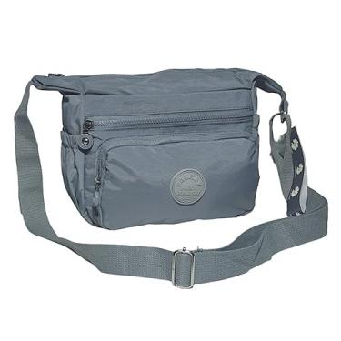 Imagem de Bolsa Feminina Transversal C/Chaveiro Pompom - Chalex (Cinza)