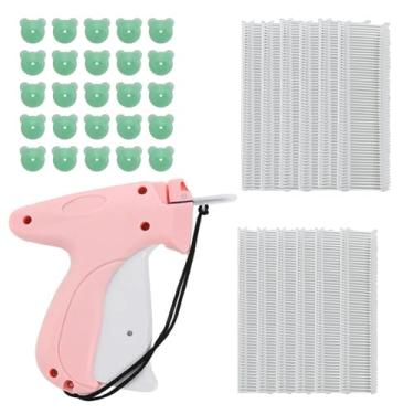 Imagem de Bntyok Fixador rápido de roupas Pistola de etiquetagem rápida para roupas, pistola de fixação de etiqueta portátil com 1000 peças de fixadores de farpas para pendurar no varejo etiqueta de tecido de