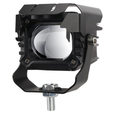 Imagem de QccHieUs Farol de led para motocicleta, genérico, 12v-24v, revestimento de alumínio, 6000k, cor branca, lâmpada auxiliar para condução, dirt bike,