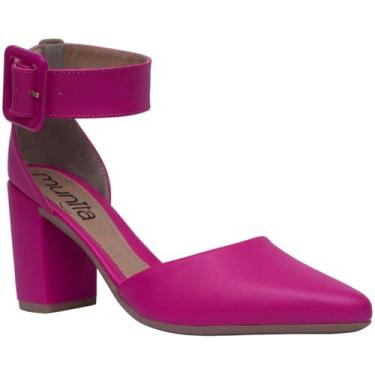 Imagem de Sapato Salto Grosso Scarpin Sandália Salto Bloco Moda (Pink, BR, Adulto, Numérico, 36)