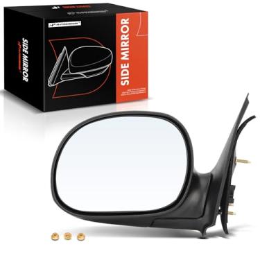 Imagem de A-Premium Espelho retrovisor manual do lado esquerdo do motorista compatível com Ford F-150 F150 1997-2002, F-250 F250 1997-1999 - Espelho retrovisor externo preto dobrável manual não aquecido -