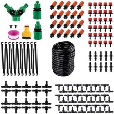 Imagem de Sistema de irrigação automática de resfriamento por névoa Sistema de irrigação por gotejamento Kit de mangueira de rega automática para plantas de jardim