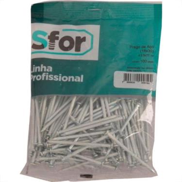 Imagem de Prego Aco Sforplast Com Cabeca  17X21 (3,00X48mm)   100pcs