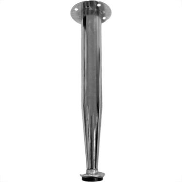 Imagem de Pe Conico Para Moveis Em Aco Cromado Com Regulagem Jomarca 100Mm - JOM