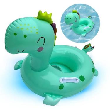 Imagem de Boia Bote Animais Inflável Com Fralda Infantil C/ Pegador - Rpires, Un
