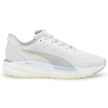Imagem de PUMA Tênis de corrida feminino Magnify Nitro com cadarço - Cinza, Branco, 38