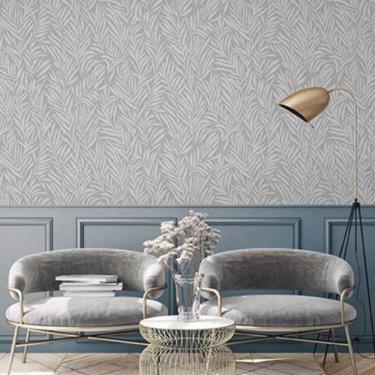 Imagem de Papel De Parede Lille Folhagem Prata 52509