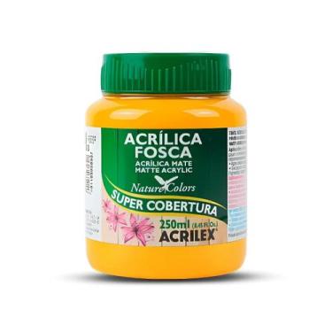Imagem de Tinta Acrílica Acrilex Fosca 250ml Escolha a Cor, 536 - AMARELO CADMIO