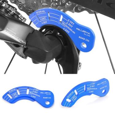 Imagem de COONIUM Ferramentas de ajuste de câmbio eletrônico de 12 velocidades (pacote com 2) compatíveis com sistemas de mudança Shimano R7100/R8150/9250 - medidor de precisão para bicicletas de estrada