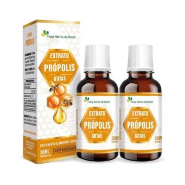 Imagem de Kit 2 Extrato de Própolis Gotas 30ml Flora Nativa