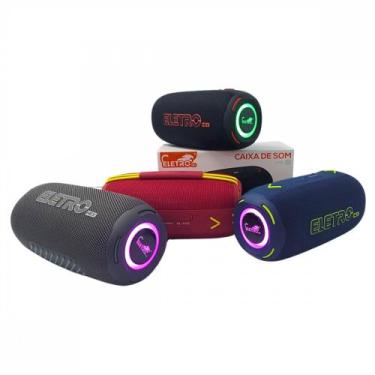 Imagem de Caixa de Som Bluetooth Portátil LED 100W Prova D'agua com Alça Eletrom