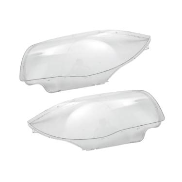 Imagem de A ABSOPRO 1 par de capa de lente de farol para BMW 120i 2006-2011 durável PC transparente frontal esquerda direita farol farol lente transparente substituição item de capa