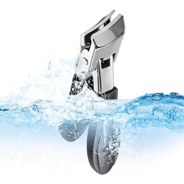Imagem de Tesoura da ponta dos pés para idosos, tesoura de unhas inclinadas | Mandíbula larga abrindo as pontas da unha pesada - Os idosos pregam o equipamento de pedicure de manicure anti-splash para pai, mãe