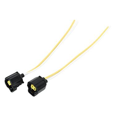 Imagem de Conector do sensor de temperatura da água de 2 pinos GRCFUMO, conector de temperatura da água do líquido refrigerante ABS, conector do sensor de temperatura fria do motor para