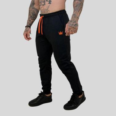 Imagem de Calça Moletom Masculina Skinny Slin Sport Coroa e Cordão - MP Moda Mas