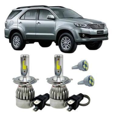 Imagem de Kit Super Led H4 6000K Farol Auto Baixo Hilux 1992/08 + T10 - Autovex