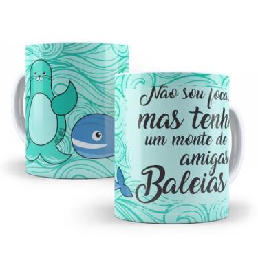 Imagem de Caneca de Cerâmica 325ml Foca Focada - Mecolour