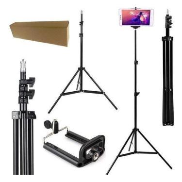Imagem de Kit Youtuber Tripé Para Câmera Celular Pedestal Ring Light - RioSul St