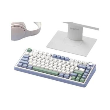 Imagem de Teclado Mecânico Para Jogos Sem Fio RGB AULA F75 Bluetooth 75% Layout 