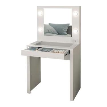 Imagem de Penteadeira Camarim 1 Gaveta PE2017 Branca Tecno Mobili