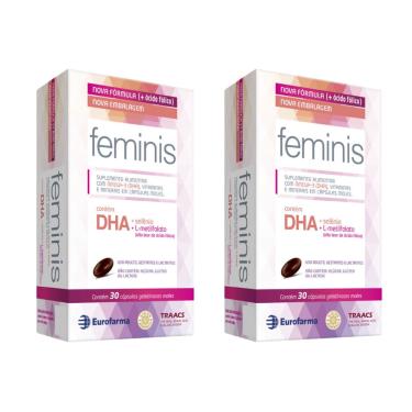 Imagem de Kit C2 Feminis Suplemento Rico em Ômega 3 - Eurofarma