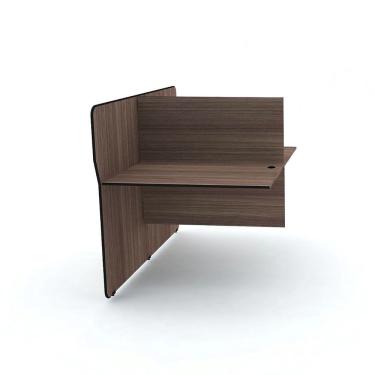 Imagem de Complemento Estação Telemarketing Dupla Maxxi Pandin 1,20 M Walnut e Preto
