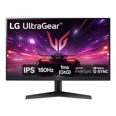Imagem de Monitor LG Gamer UltraGear 24,180Hz, 1ms, ips, Full hd, hdmi, amd FreeSync, Preto - 24GS60F-B