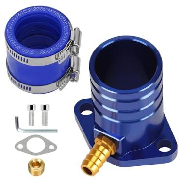 Imagem de CILOYU Kit adaptador de coletor de entrada de tubo de admissão de desempenho para motor Predator 301cc 420cc 459cc GX340 GX390 GX270 11Hp 13Hp motor VM34 carburador mini bicicleta Go Kart cortador de