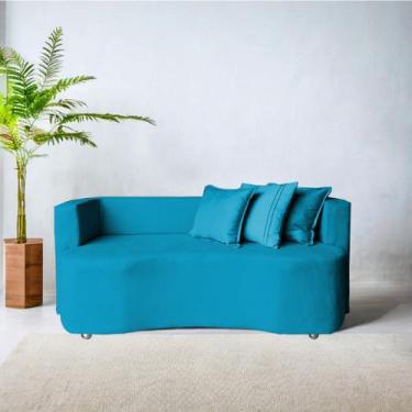 Imagem de Divã Recamier Luxo Decorativo Primor - B Home Decor , Turquesa