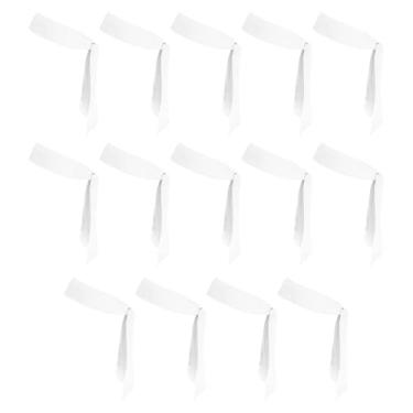 Imagem de PATIKIL Tiaras de cabeça, 14 peças, faixa de cabeça de karatê Ninja ajustável, esportiva, com absorção de suor, para treino para homens e mulheres, corrida, tênis, ioga, branca