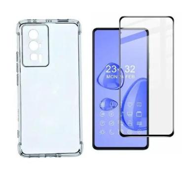 Imagem de Kit 2 em 1 Película 3D de Vidro + Capa Transparente para Xiaomi Poco F