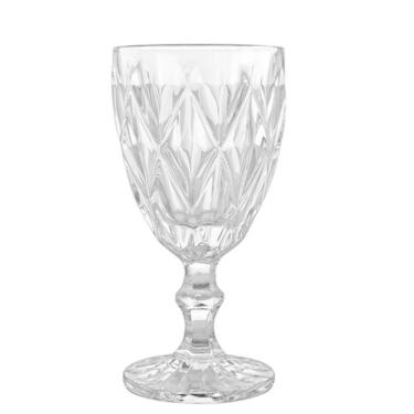 Imagem de Taça Para Agua Vidro Diamond Clear Vitral Verre - Mimo 3 Unidades