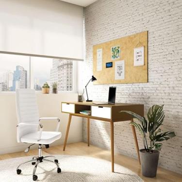 Imagem de Cadeira de Escritório Diretor Giratória Beyond Branca