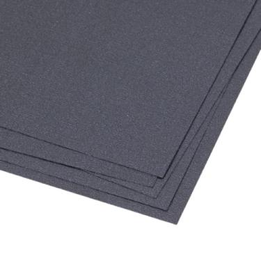 Imagem de Craftelier - Pacote com 5 cartolina de textura de lona dupla face | Material perfeito para projetos de scrapbook e artesanato | Peso 216 gramas | Tamanho 30,48 x 30,48 cm (12" x 12") - Cor preta