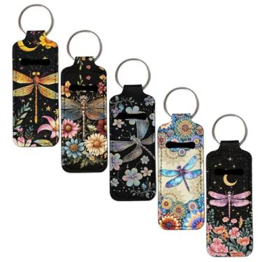 Imagem de gearider Dragonfly Protetor labial porta-batom de neoprene a granel, porta-batom, porta-chapstick de flor, acessórios de viagem para mulheres e meninas