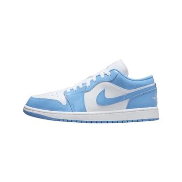 Imagem de Nike Tênis masculino Air Jordan 1 Low SE, Branco/azul legenda, 46