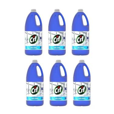 Imagem de Kit 6 Limpa Vidros 2 Litros CIF Profissional - Unilever Pro