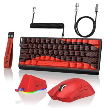 Imagem de ATTACK SHARK X11 & X60HE Combo mecânico para jogos sem fio, interruptores magnéticos de acionamento rápido, teclado 8K, mouse ultraleve de 59 g com base de carregamento, 22K DPI, PAW3311, 3 modos RGB