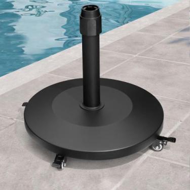 Imagem de Base de guarda-chuva de pátio VredHom 20 kg com suporte de concreto de