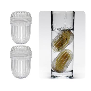 Imagem de Infusor de frutas tamanho pequeno, 2 peças, infusor de chá para garrafas de boca larga. Compatível com Stanley, Hydro Flask, Iron Flask, Takeya, ThermoFlask