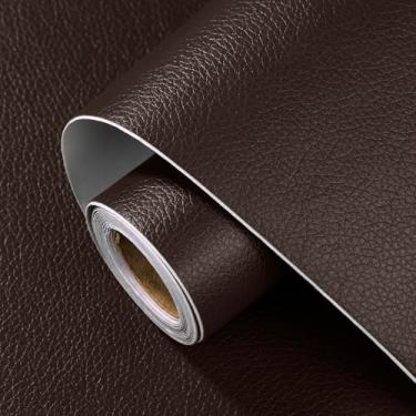 Imagem de Patch de reparo de couro 39,9 x 203,2 cm grande fita de reparo de couro autoadesiva vinil DIY kit de reparo de couro para sofá, assentos de carro, cadeiras, sapatos, bolsas, móveis de couro danificado